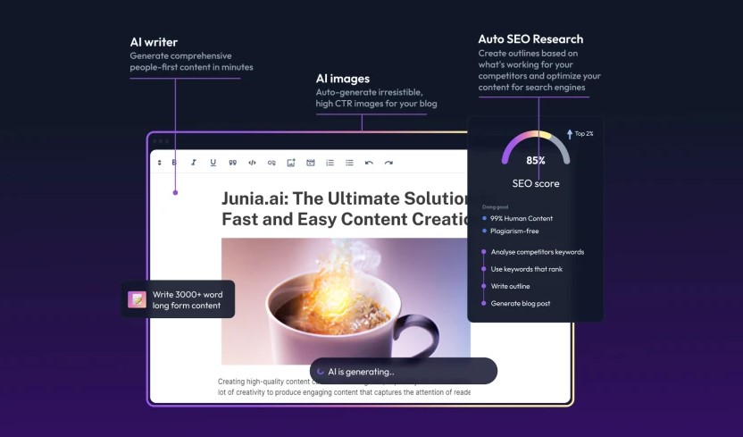 Junia.AI Review: Revolutionizing Content Creation with AI